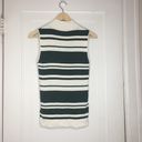 frame denim FRAME Sleeveless striped Ribbed Mock Neck sweater Photo 4