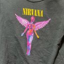 Nirvana Black Graphic Crop Band Tee Juniors Photo 1