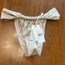 Good American  GRAY SILVER Bali stretch-satin bikini briefs 1 / S Photo 0