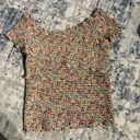 BB Dakota Women’s Size S Floral Off The Shoulder Smocked Top Photo 4