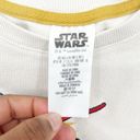 Star Wars  x Disney Womens Lightsaber Ribbed Cropped Baby Tee Top Size L White Photo 3