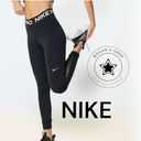 Nike Women's  Pros Training 365 Black Mesh Ankles Leggings Size S. Photo 1