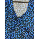 Ava & Viv New  Women's Long Sleeve Sweetheart Knit Blouse - Blue Polka Dot XXL Photo 7