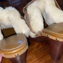 Ralph Lauren Designer Shearling Fur Platform Clogs Photo 1