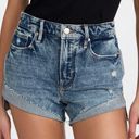 Good American  Good Curve High Rise Stretch Denim Cutoff Shorts size 00 Photo 0