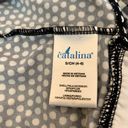 Catalina  Polka Dot Halter Tankini Top Size Small - TOP ONLY Photo 4