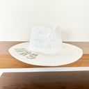 ma*rs Nikki beach  straw hat white with pearls NWOT honeymoon Photo 1