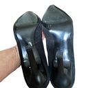 BCBG GIRL BLACK SUEDE POINTY TOE SLIP ON PUMP HEELS 9 Photo 5