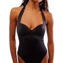 HAH x FREE PEOPLE One Pcs Swimsuit Sz L Black Fairy Resort Y2K Coquette L NWT Size L Photo 0