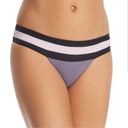 PilyQ NWT  Women's Amethyst Color Block Banded Full Swim Bottom- Size Small Photo 1