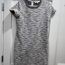 Loft Blue/Gray and White Tweed Work Shift Dress Size 10P Photo 1