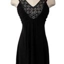 Soprano  Black sleeveless dress with embellished V neck Photo 0