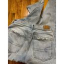 American Eagle  Baggy Jean Distressed High Rise Rigid Blue Jean Denim Size 4 Photo 6