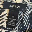 Apt. 9  Tan Black Print PaperBag Elastic Waist flowy high waisted cuffed pants Photo 1