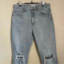 ZARA  Classic Mom Fit High Rise Jeans in Gray 8 Photo 1