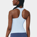 Halara  Racerback Tank Top U Neck Workout Top Baby Blue X-Small HT15 Photo 1