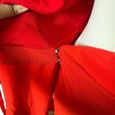 Vix Paula Hermanny  Cyndi Crinkled Voile Midi Wrap Dress Red Womens Size L Photo 9