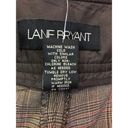 Lane Bryant  Brown Plaid Capri W/ Cuff Sz 28 NEW Photo 10