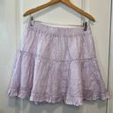 Hill House The Paz Skirt in Lilac Stripe—Size XL Purple Photo 3