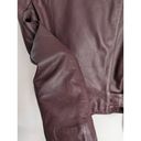 All Saints Balfern Leather Biker Jacket In Deep Berry Size 2 NEW Photo 10