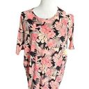 LuLaRoe NWT Womens  Peach Palm Tropical Irma Tunic Top - Sz XXS Photo 0