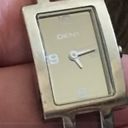 DKNY Ladies  rectangle face stainless steel watch Photo 6