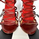 L.A.M.B. Rhett Heel Womens Size 9 Red Leather With Box Dust Bag Y2k Vtg Photo 9