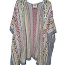 CAbi  Love Carol Women's Top Siesta Knit Poncho Boho Fringe Sweater Cardigan XS Photo 0