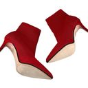 Catherine Malandrino Dnonito Pointed Toe Sock Booties Cherry Red 10 New Photo 5