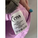 Zyia  Active Women’s Offset T Short Sleeve Crewneck Lilac Draft Medium Photo 4
