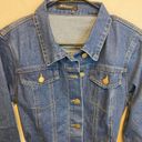 Allegra K  Long Sleeve Denim Tie Waist Belt Button Up Jacket NEW Size Medium Photo 2