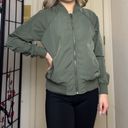 Full Tilt Olive Green Zip-Up Bomber Jacket |  - Tillys Photo 0