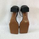 frame denim Frame Le Summit Black Leather Low Heel Ankle Strap Simple Sandal 37.5 NWOB Photo 78