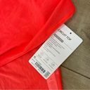 Athleta Festival Gym Styled  Circuit Crop | Racing Red | Mesh Crop | Medium Photo 2