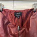 Bardot Faux Leather Pleat Skirt In Burgundy Photo 4