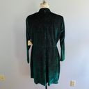 Unique Vintage Smak Parlour Emerald Sparkly Velvet Mock Turtleneck Dress- Size 2X- NWT Photo 7