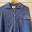 Industry Blue Button Up Sweater Photo 2