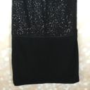 The Loft  Black Sequin Wool Blend Dress Size 2Tall Photo 2