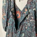 Ulla Johnson  Kemala Floral Poplin Midi Dress Malachite Prairie Size 6 Blue Green Photo 9