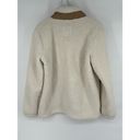 Abercrombie & Fitch  Soft Collection Quarter Zip Sherpa Ivory Size Medium Photo 6