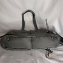 Grey Plush Fabric Weekender Travel Bag/Tote NWT Gray Photo 4