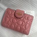 Coach GoldLight Blush Medium Corner Zip Wallet Photo 1