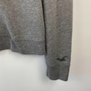 Hollister  Grey Bejeweled Crewneck Pullover Sweater Women's Size Large L Photo 2