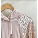 CALIA Effortless Cameo Rose Pink Velvet Mixed Media Hoodie Sweatshirt Sz M Size M Photo 4