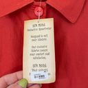 Moda Sun  NEW linen blend button up shirt jacket salmon colored women’s size L Photo 4