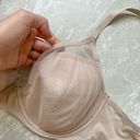 Natori [] Nude Mesh Underwire Overlay Bra- Size 36D Photo 2