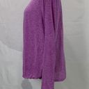 Athleta Long Sleeve Siri Bubble Hem Purple Shirt Size Large Photo 2