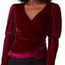 Cinq à Sept Rent the runway sz small cinq a sept pink Theo velvet top v-neck elegant blouse Photo 0