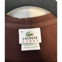 Lacoste Y2K  SPORT Chocolate Brown Zip Up Vest  w/Front Pockets sz. 40/S-M Photo 6