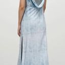 ALLSAINTS NEW $429  Blue Lace Printed Silk Maxi Slip Dress Photo 4